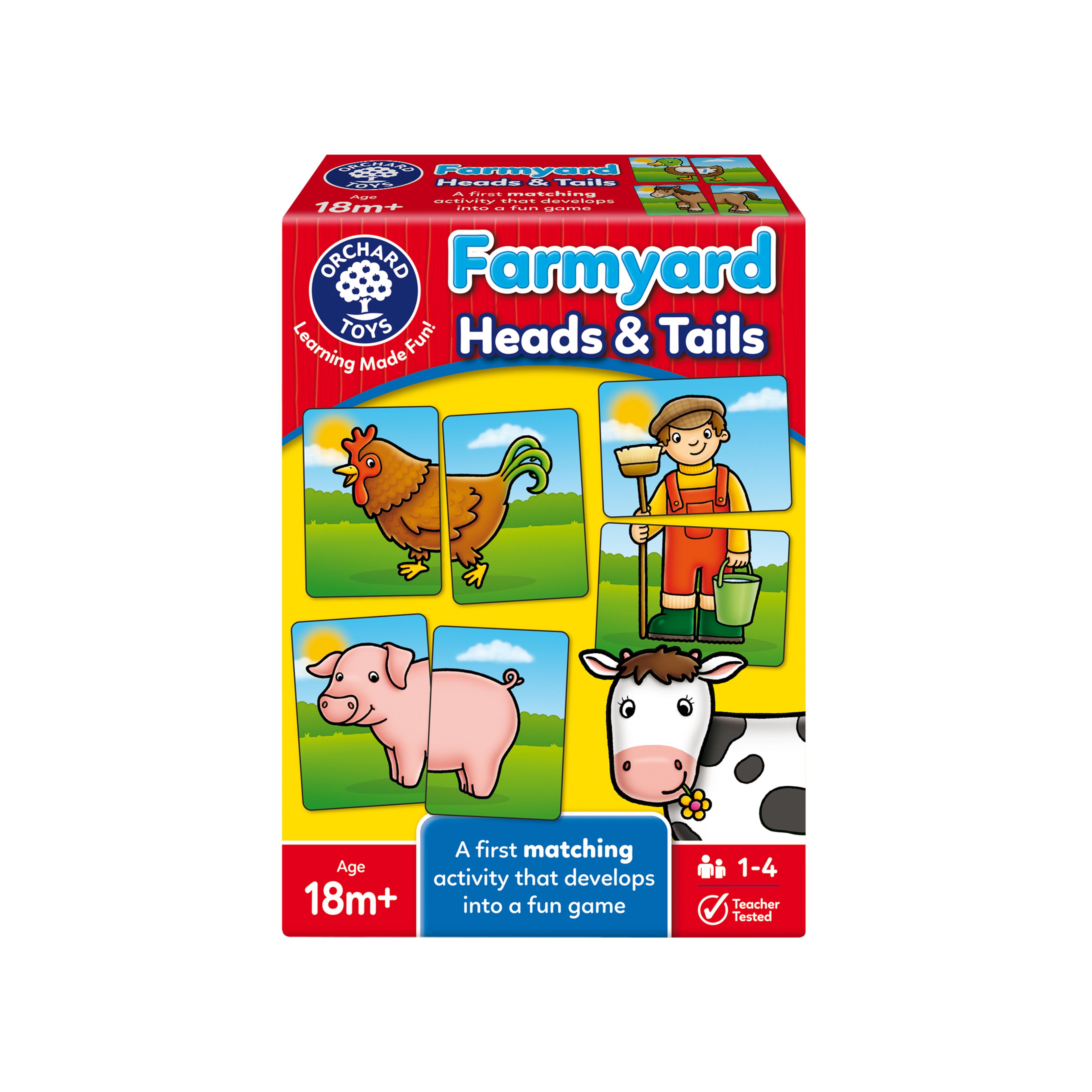 ORCHARD TOYS Farmyard Heads and Tails - 24 Piece