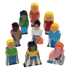 Sri Toys Wooden People With Disabilities