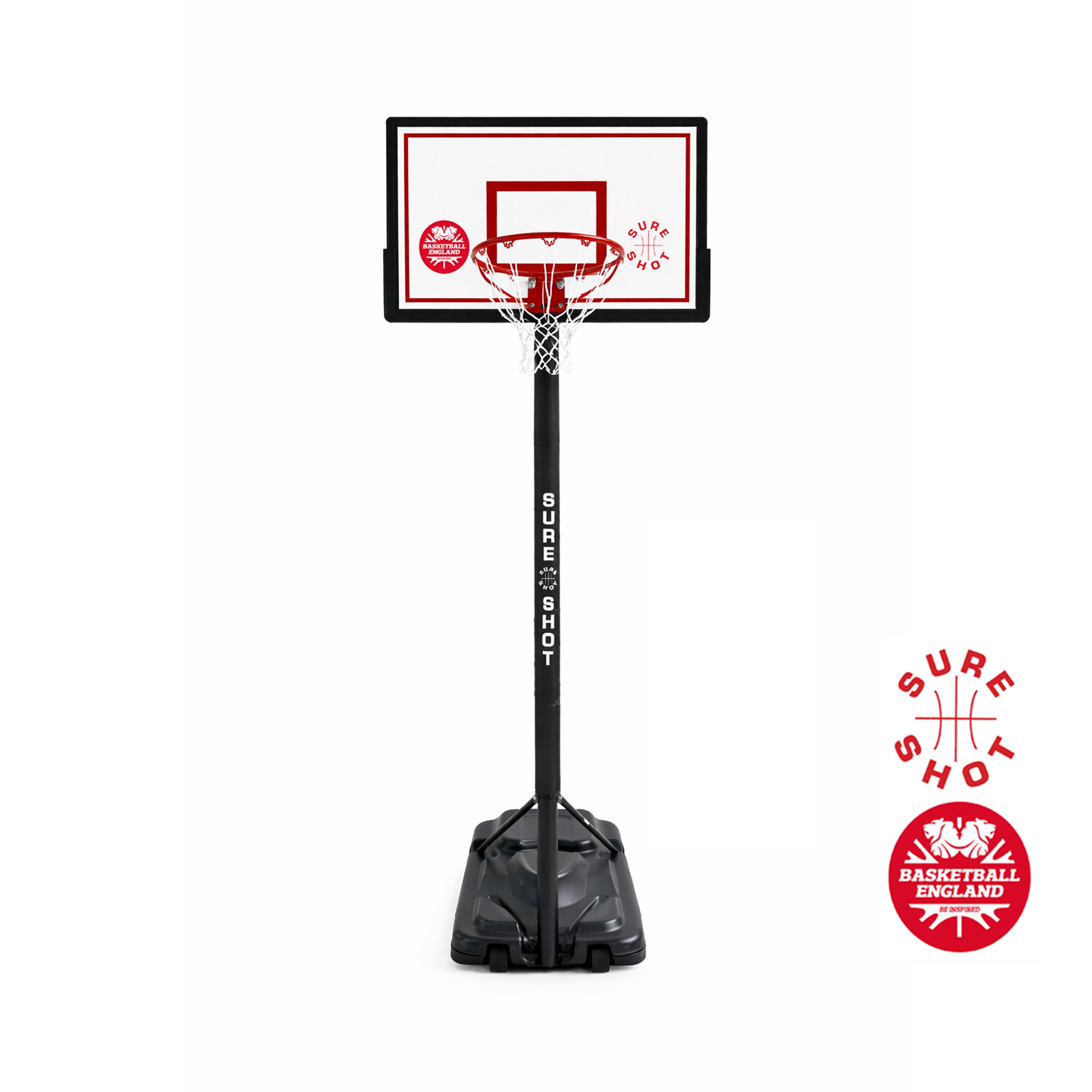 Sure Shot Telescopic Unit - White Backboard - White/Black/Red