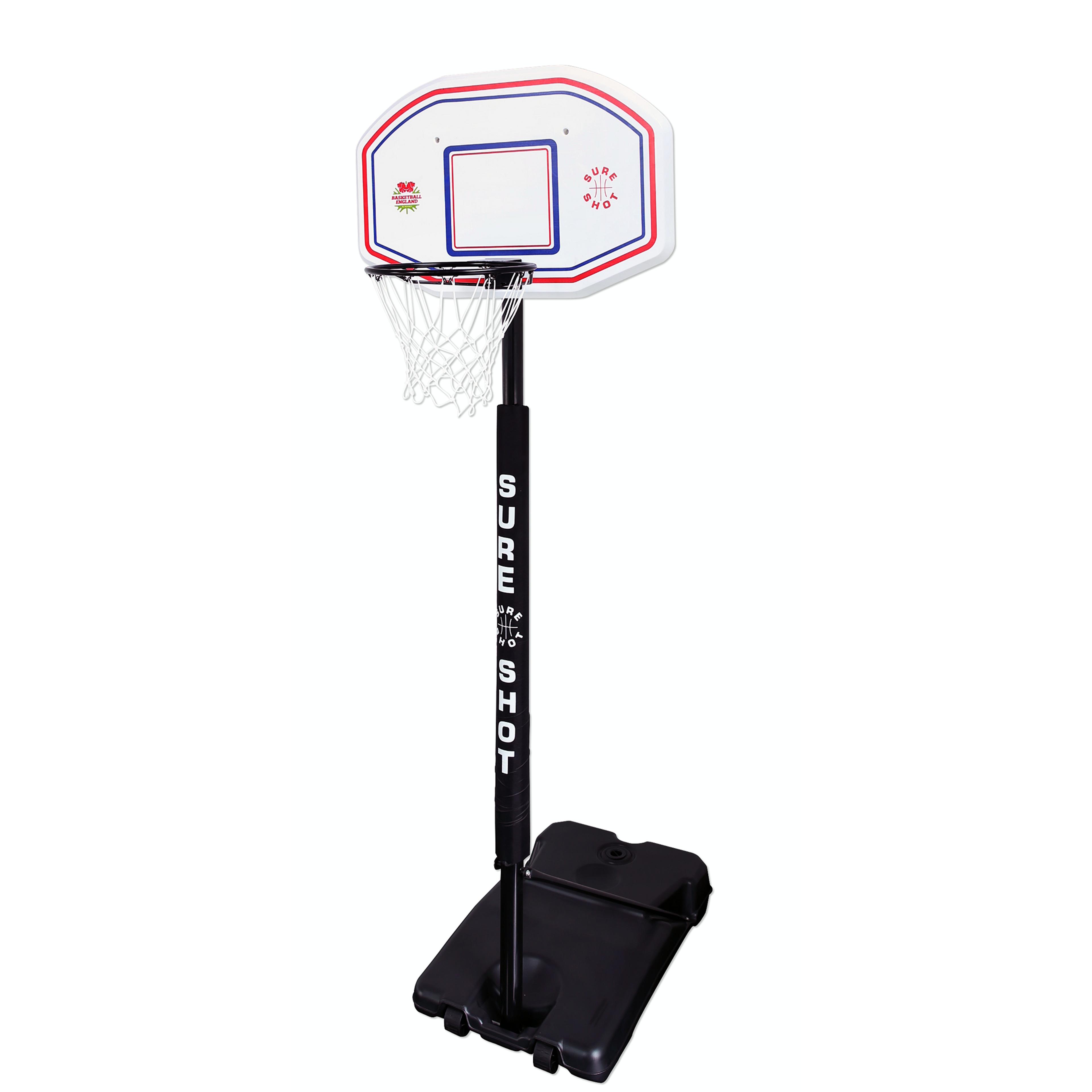 Sure Shot Telescopic Unit - White Backboard - White/Black/Red