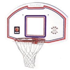 Sure Shot Basketball Backboard And Ring - White/Red/Blue