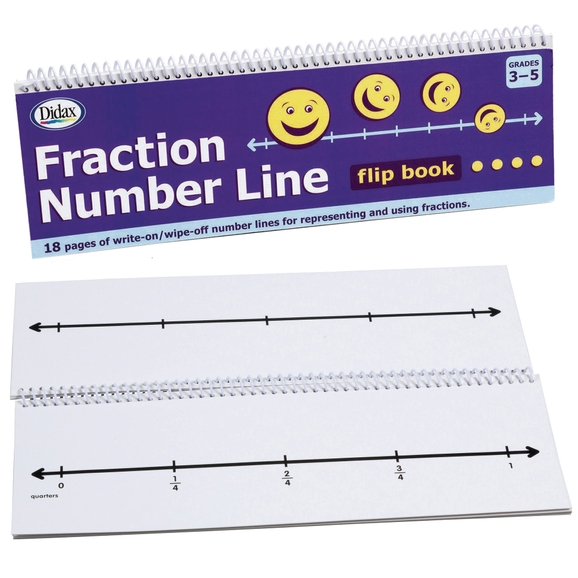 G1553915 - Fraction Number Line Flip Book
