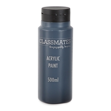 Classmates Acrylic Paint - Carbon Black - 500ml
