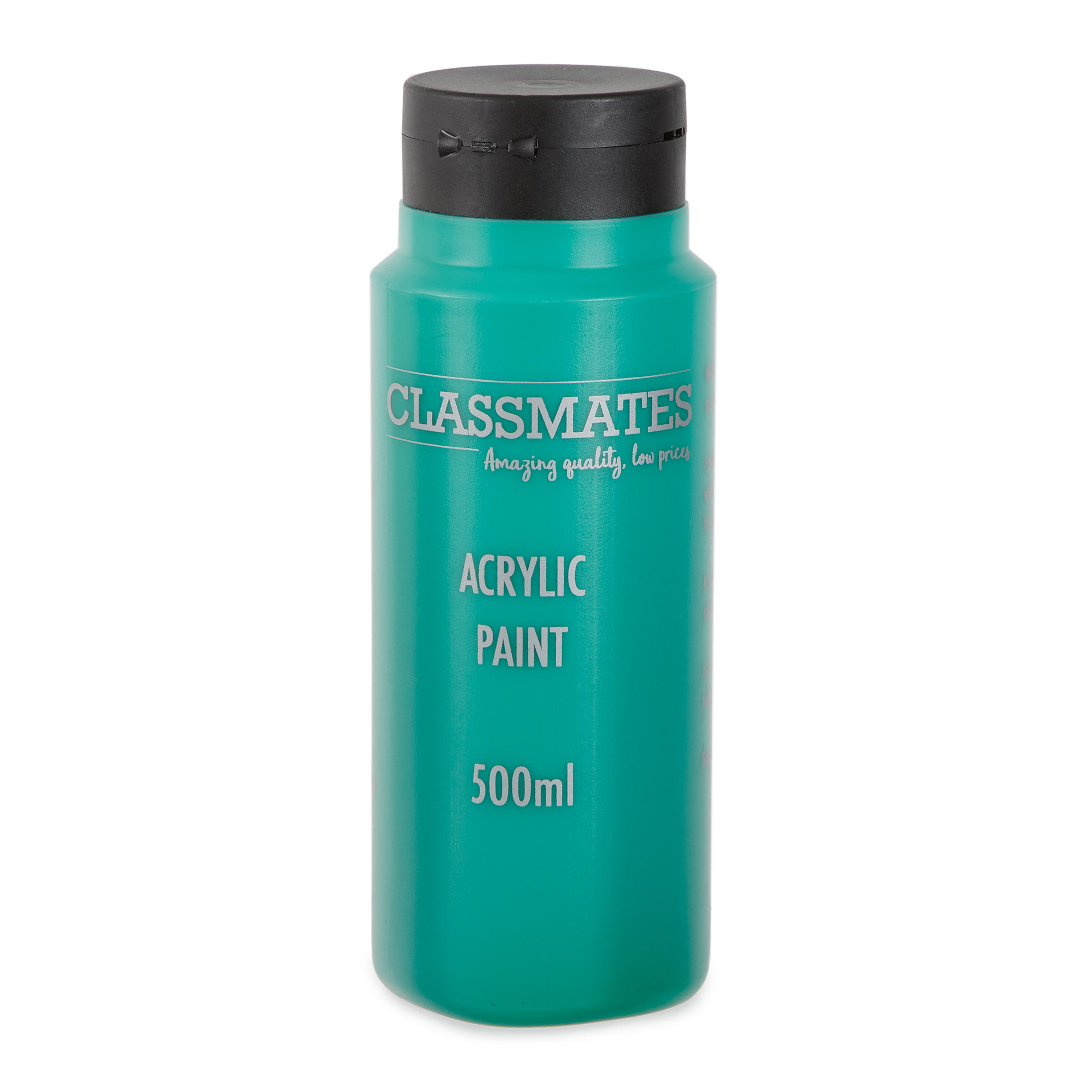 Classmates Acrylic Paint - Mid Green - 500ml 