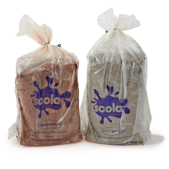 HC1554981 - Scola Air Drying Modelling Clay - 12.5kg - Terracotta