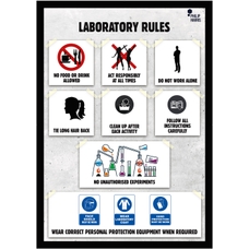 Philip Harris Laboratory Rules Poster