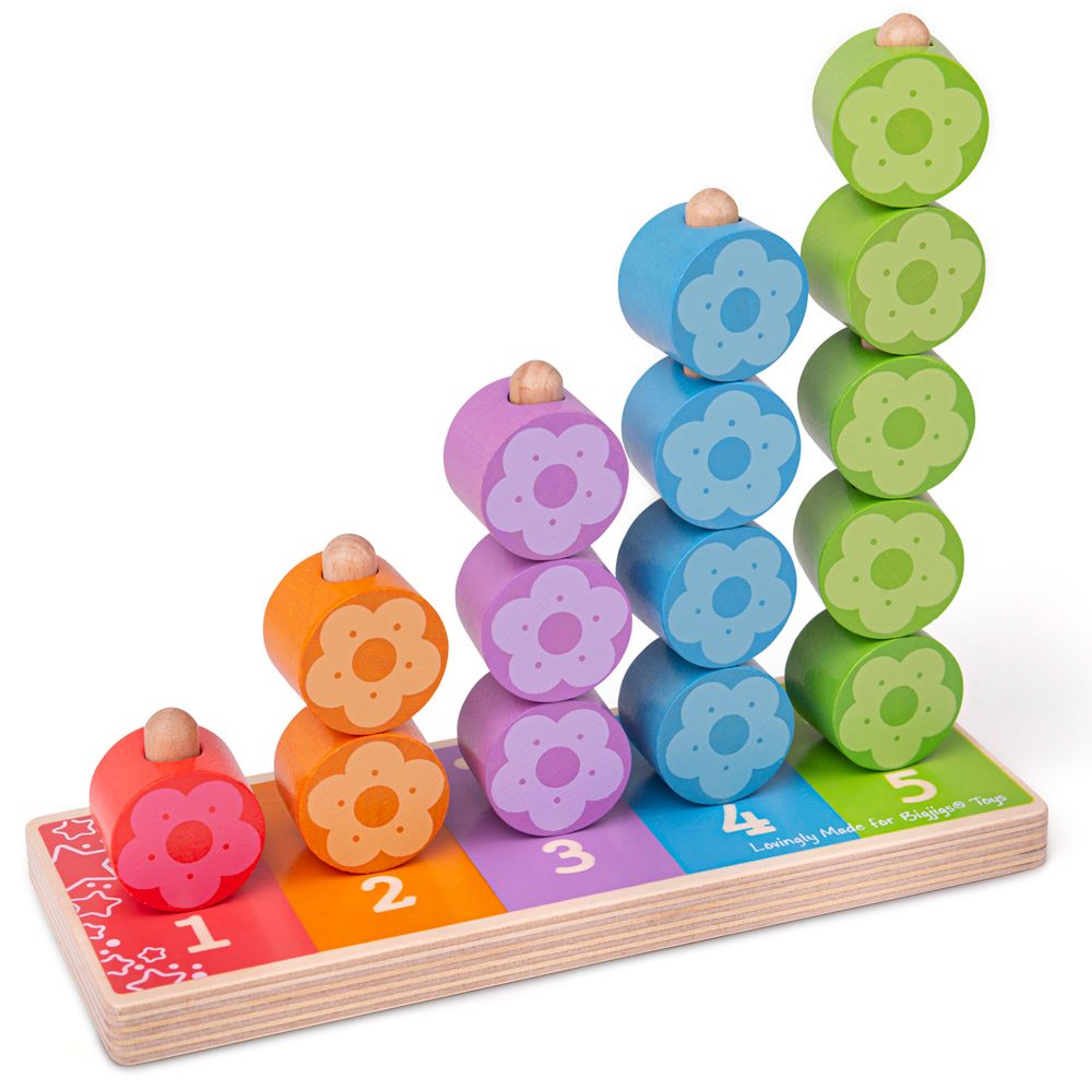 BIGJIGS Toys First Flower Stacker