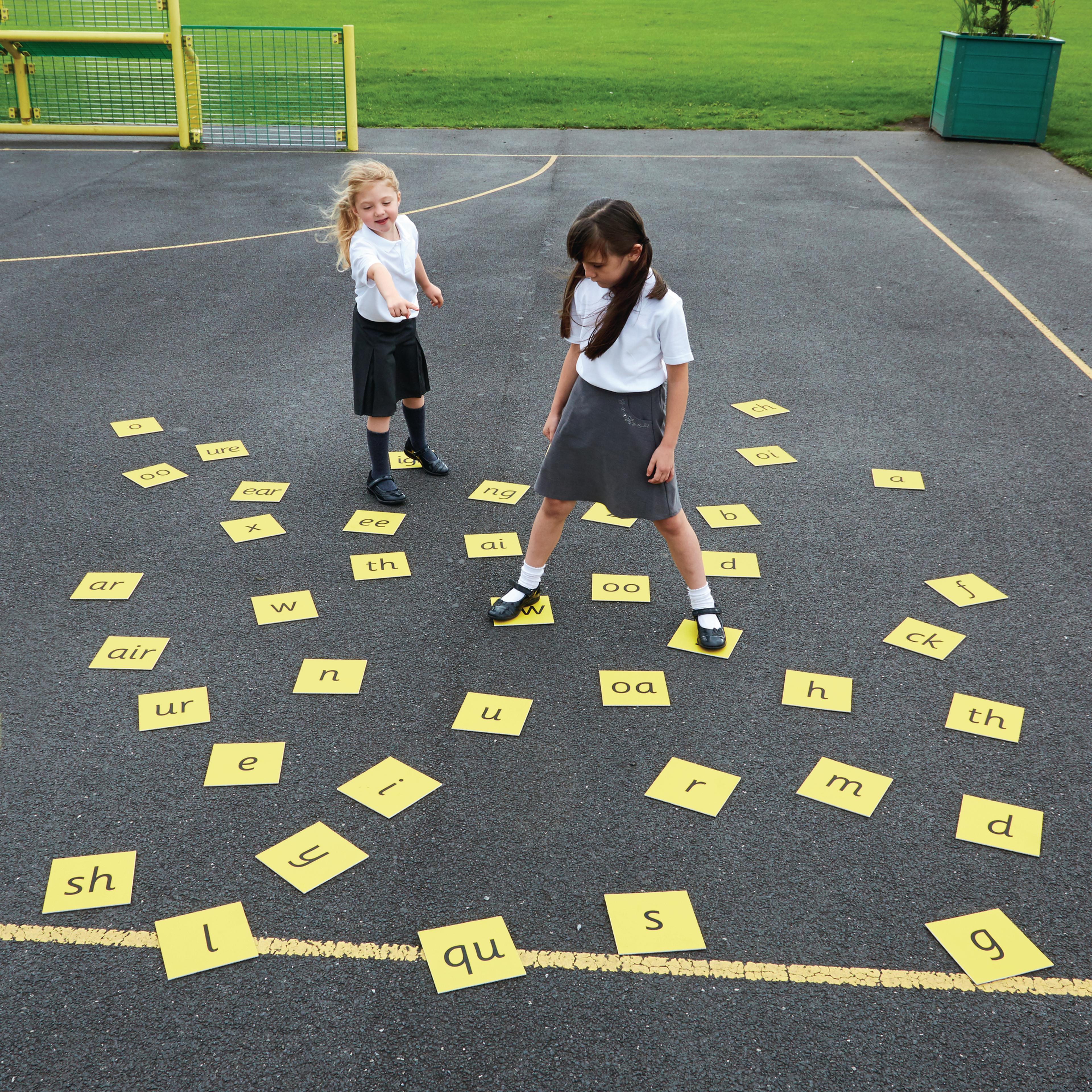 44 Phonics Floor Tiles from Hope Education