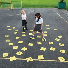 44 Phonics Floor Tiles from Hope Education