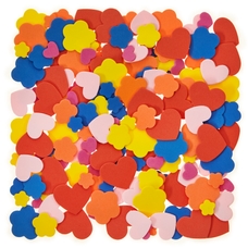 Classmates Heart and Flowers Foam Shapes - Pack of 150