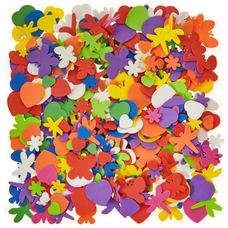 Classmates Flower Heart and Bug Foam Shapes - Pack of 500