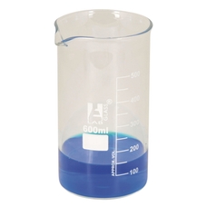 Economy Glass Beaker, Tall Form: 600ml - Pack of 6