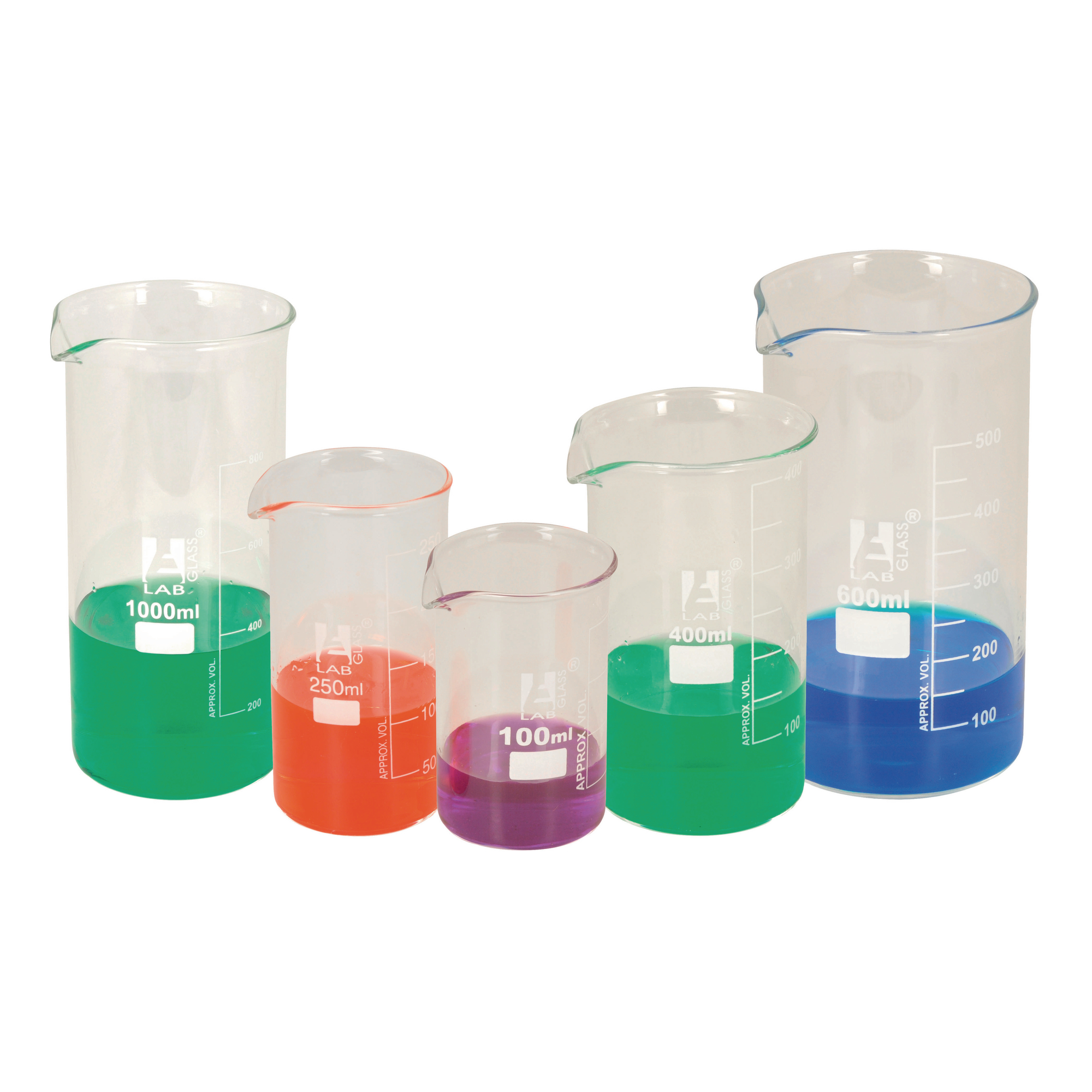 B8r Economy Glass Beaker Tall Form 1000ml Pack Of 6 Philip Harris