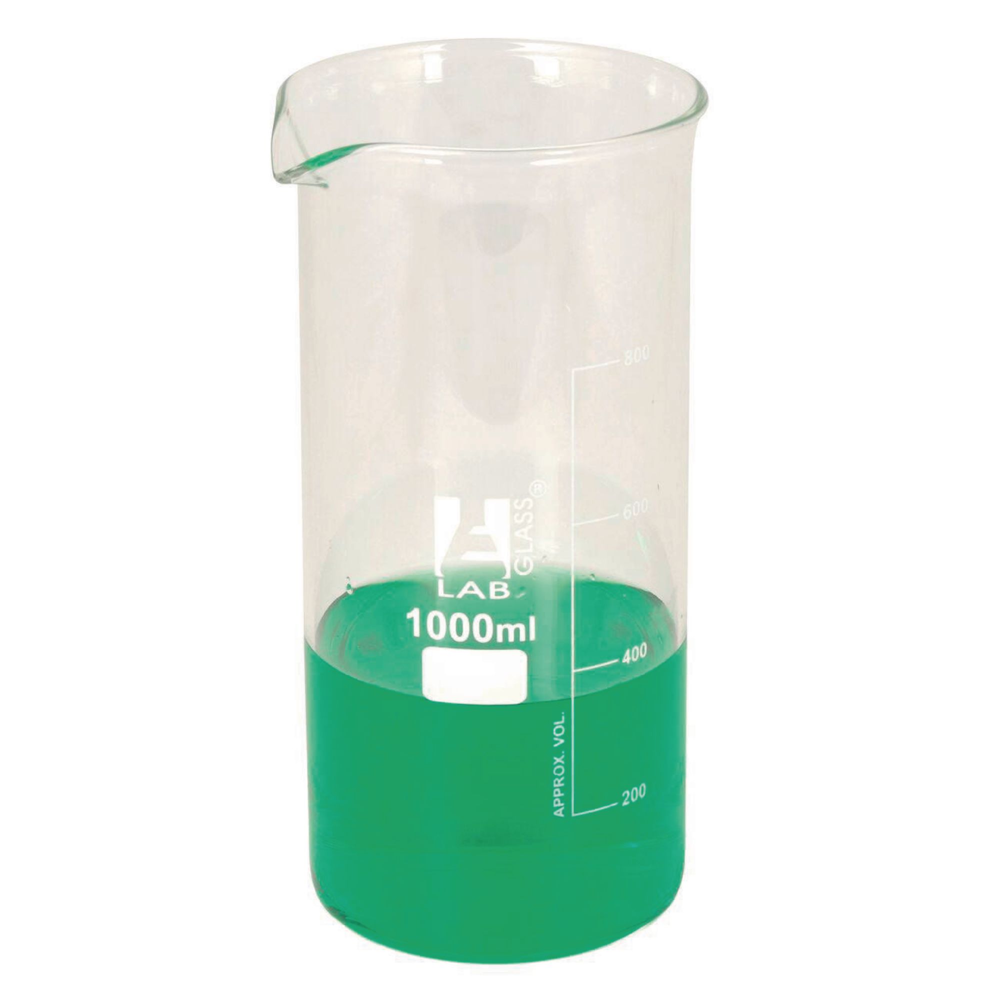 E8r Economy Glass Beaker Tall Form 1000ml Pack Of 6 Findel International