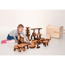 MagicWood Toys Natural Wooden EcoBlocks - Pack of 144