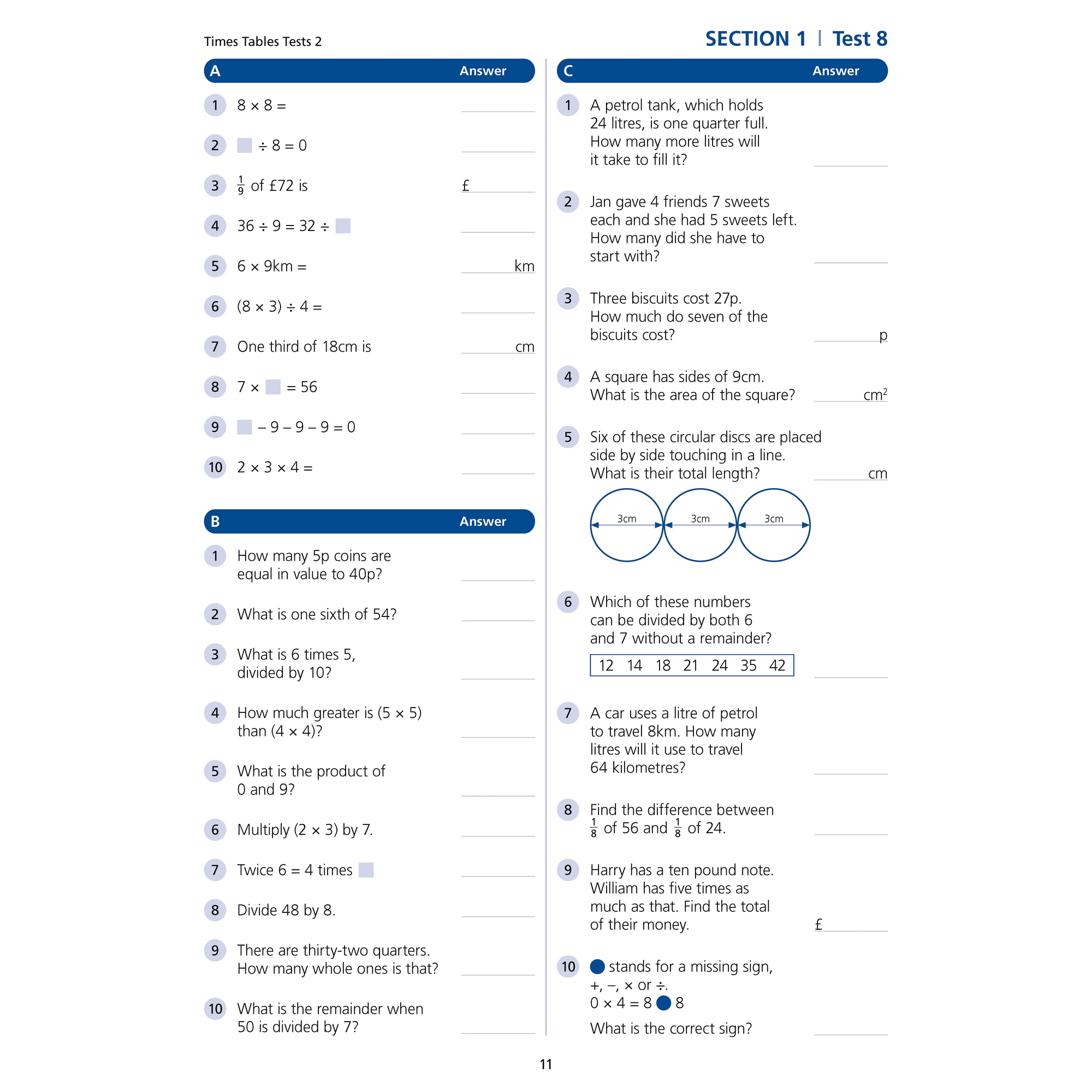 He Times Tables Tests Book 2 Ks2 Hope Education
