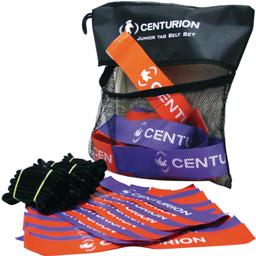 Centurion Junior Tag Rugby Belt Set - Purple/Orange - Pack of 20