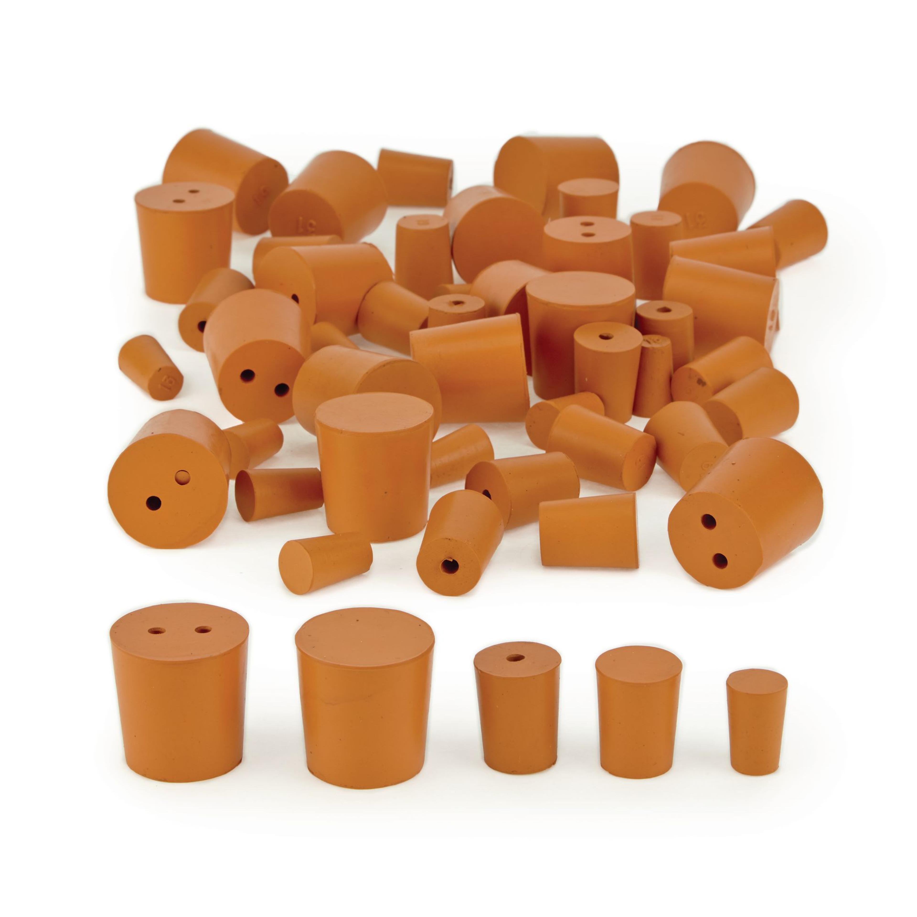 Red Rubber Stoppers - Mixed Bundle  - Pack of 50