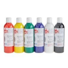 Scola Fabric Paint - 300ml - Standard Colours - Pack of 6