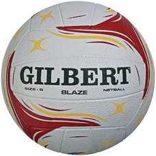 Gilbert Blaze Match Netball - Red - Size 4