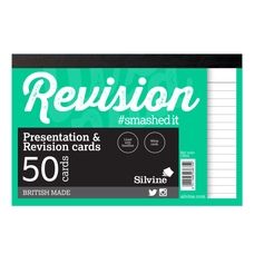 Silvine Luxpad Presentation & Revision Cards Pad - 152 x 102mm (50 cards per pack) - Pack of 20