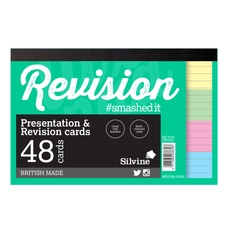 Silvine Luxpad Presentation & Revision Cards Pad - 152 x 102mm (48 cards per pack) - Pack of 20