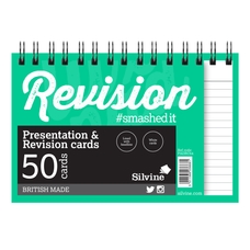 Silvine Luxpad Twinwire Presentation & Revision Cards - 152 x 102mm (50 cards per pack) - Pack of 10
