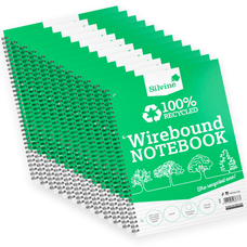 Silvine Everyday Recycled Twin Wire Notebooks - A4 - Pack of 12