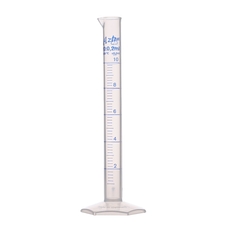 Azlon® Measuring Cylinder, Tall Form: 10ml - Pack of 10