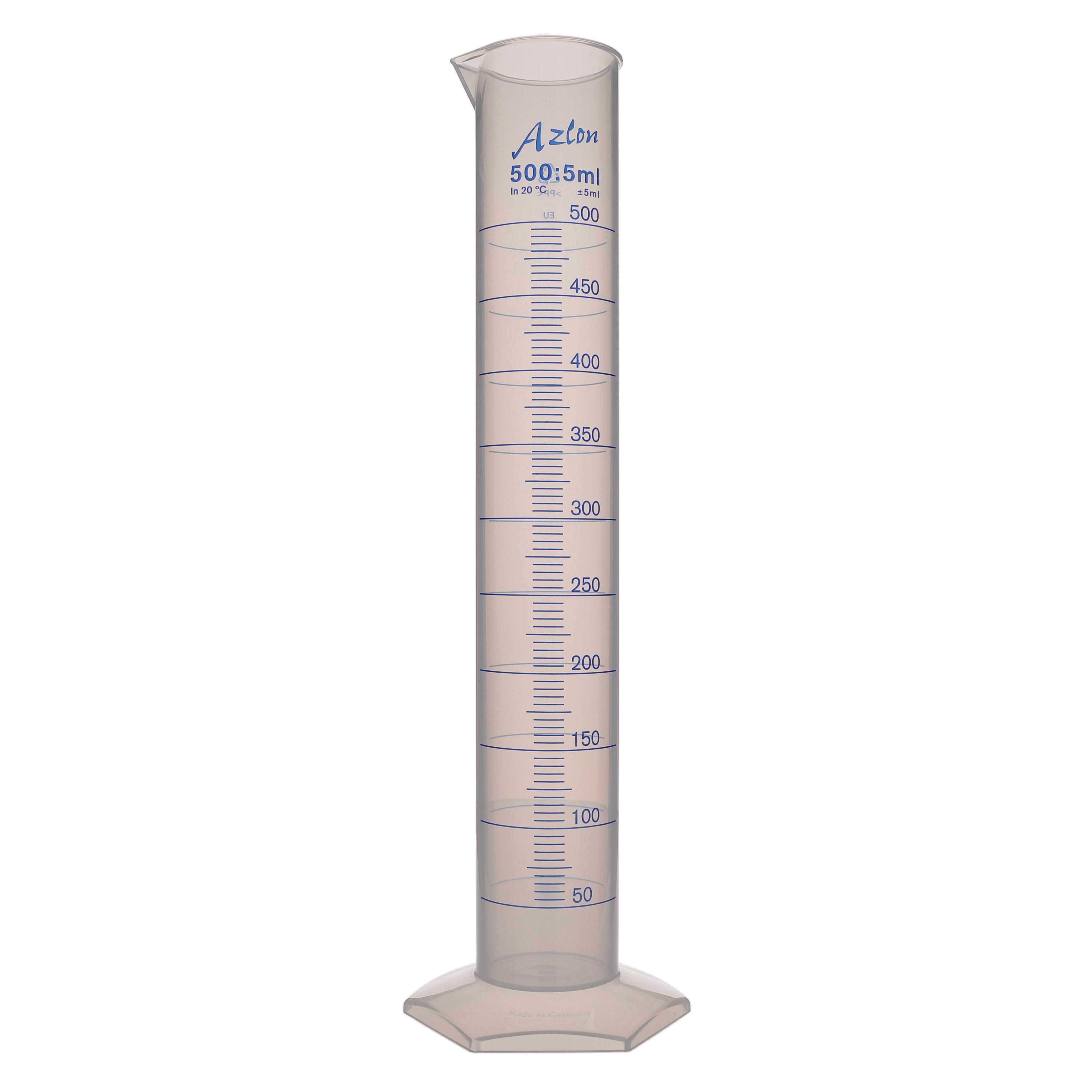 AZLON Measuring Cylinder - Tall Form - 500ml