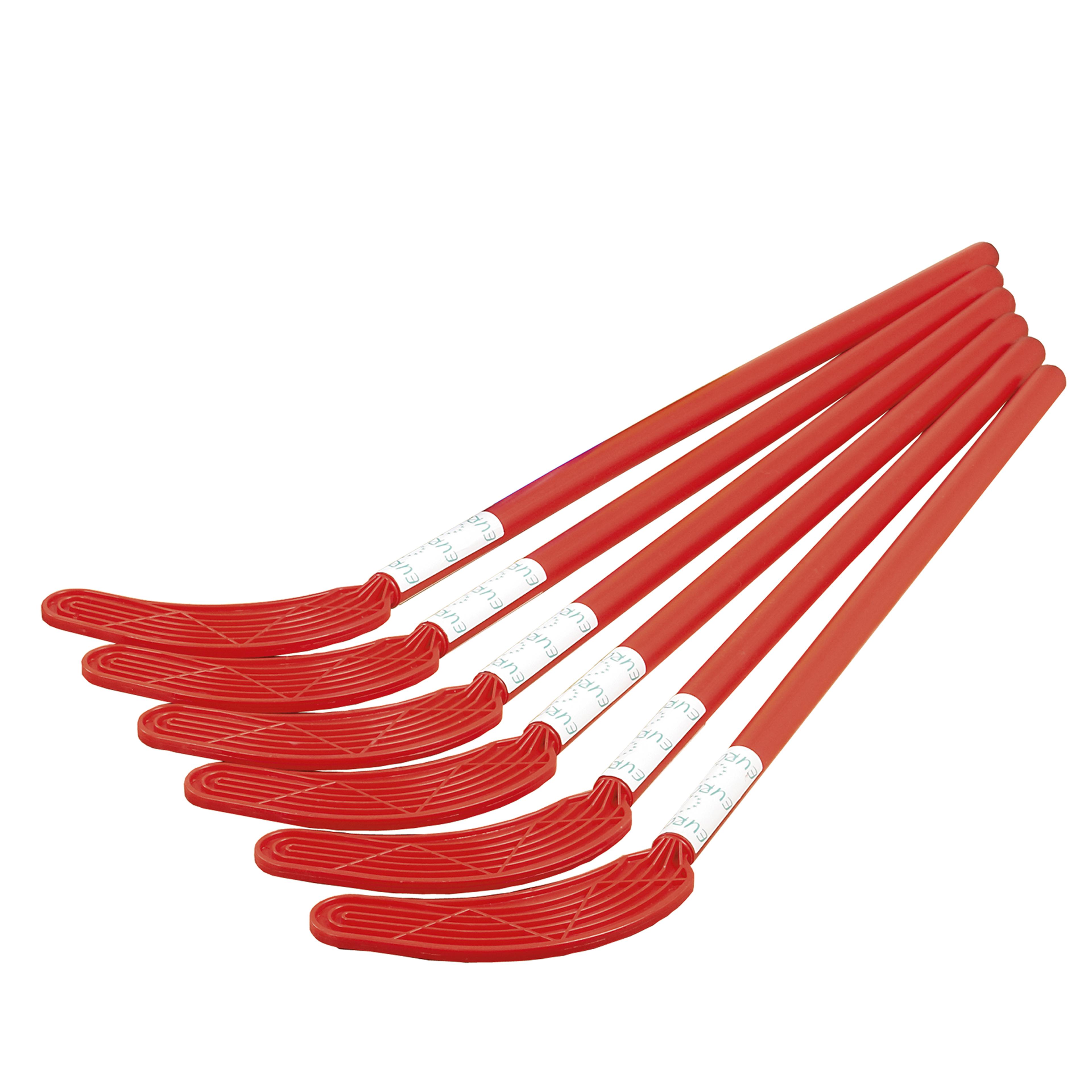 Eurohoc Floorball Hockey Stick - Red - Junior