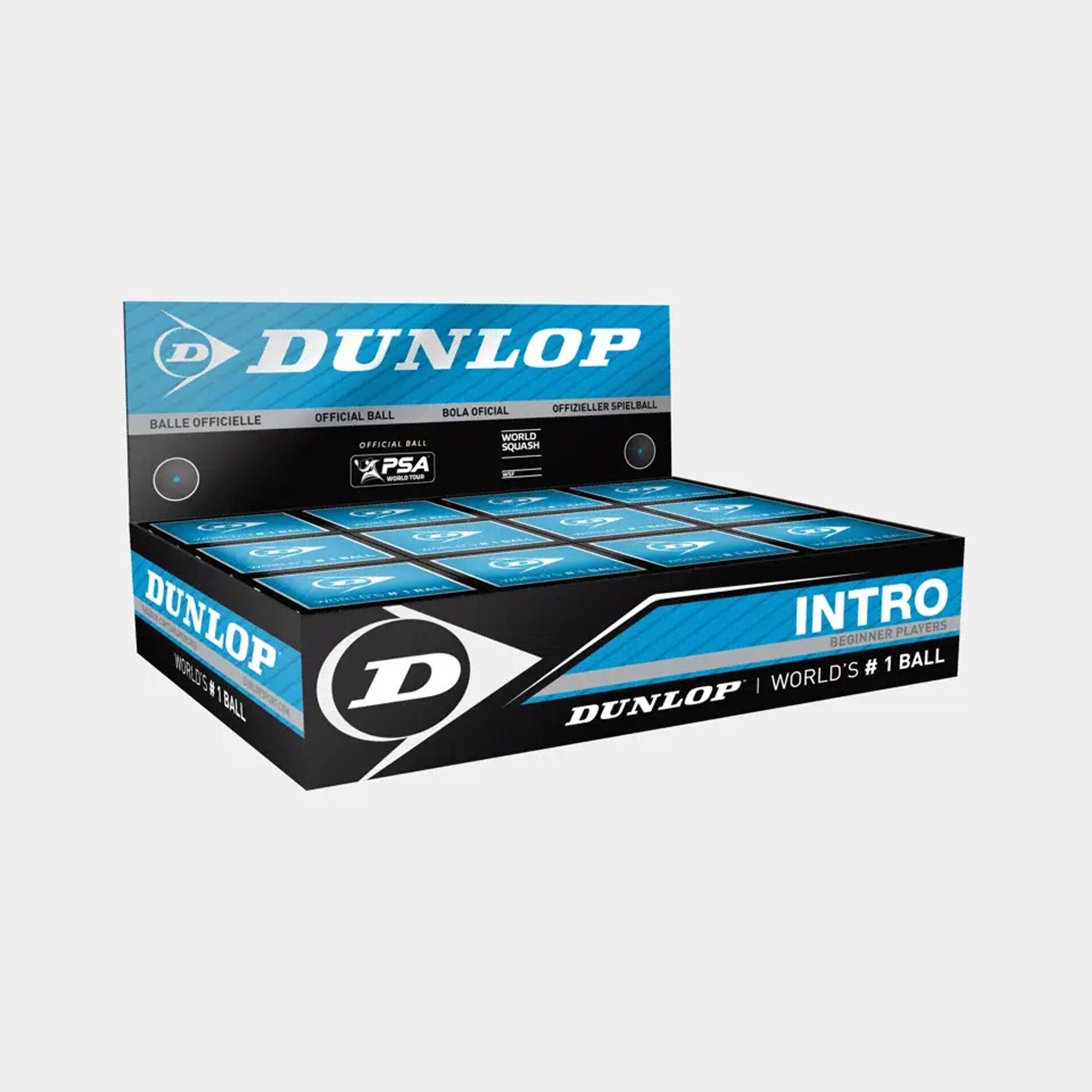 Dunlop Intro Squash Ball - Black - Pack of 12