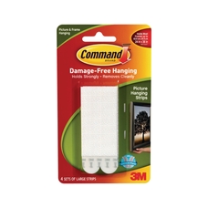 Command Picture Hanging Strips - White - Large - Pack of 4