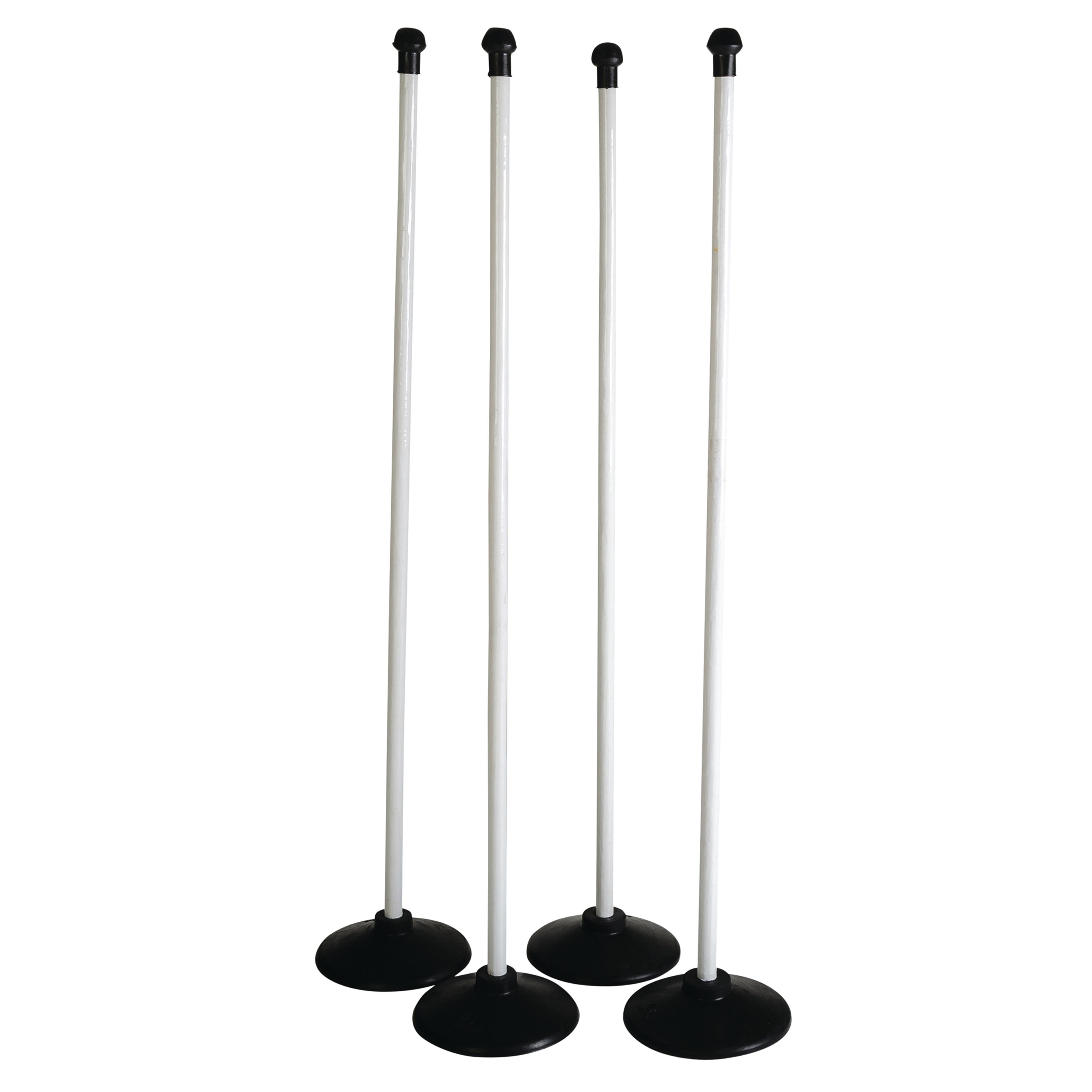 Aresson Rounders Posts and Base Set - White - Pack of 4