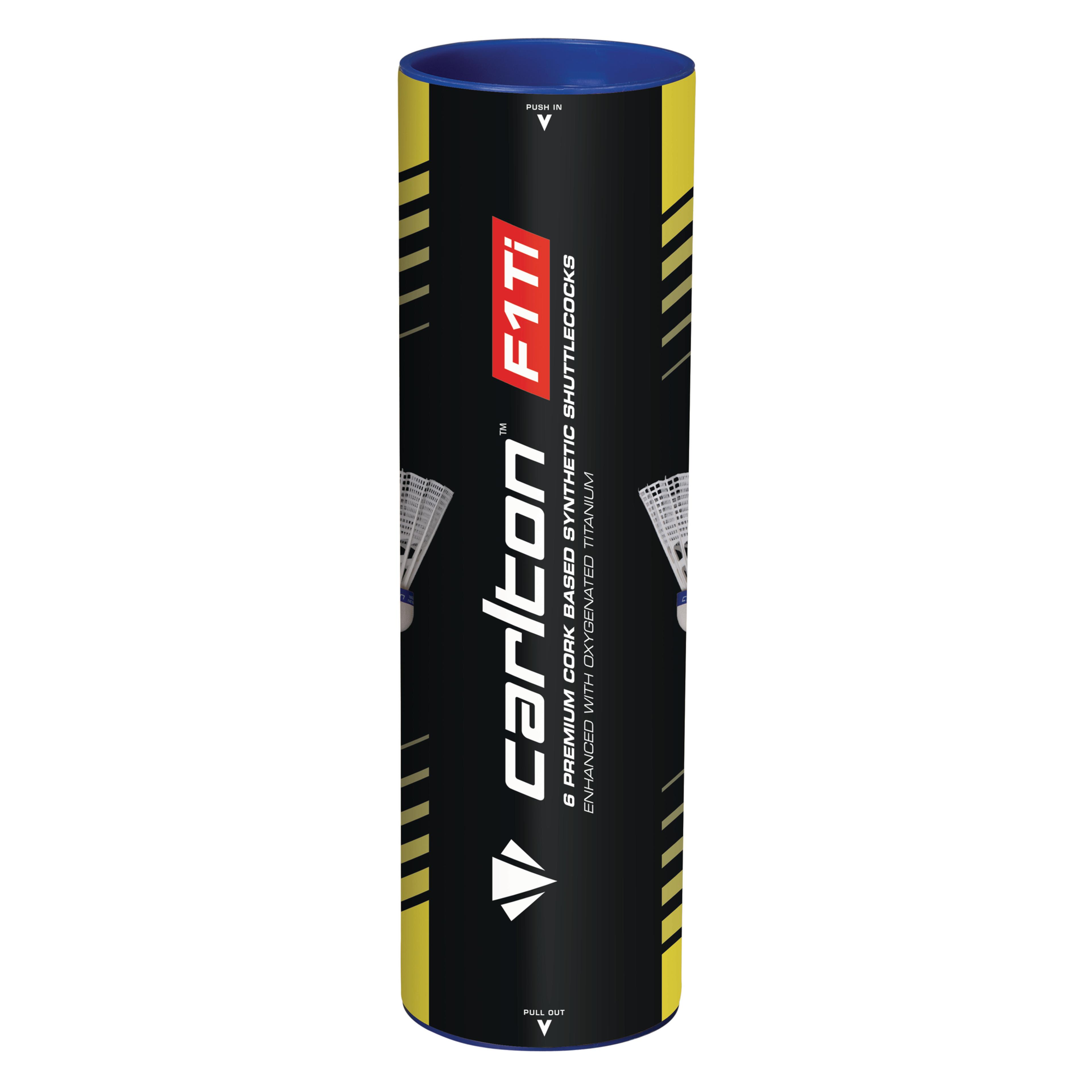 Carlton F1 Shuttlecocks - White - Fast - Pack of 6