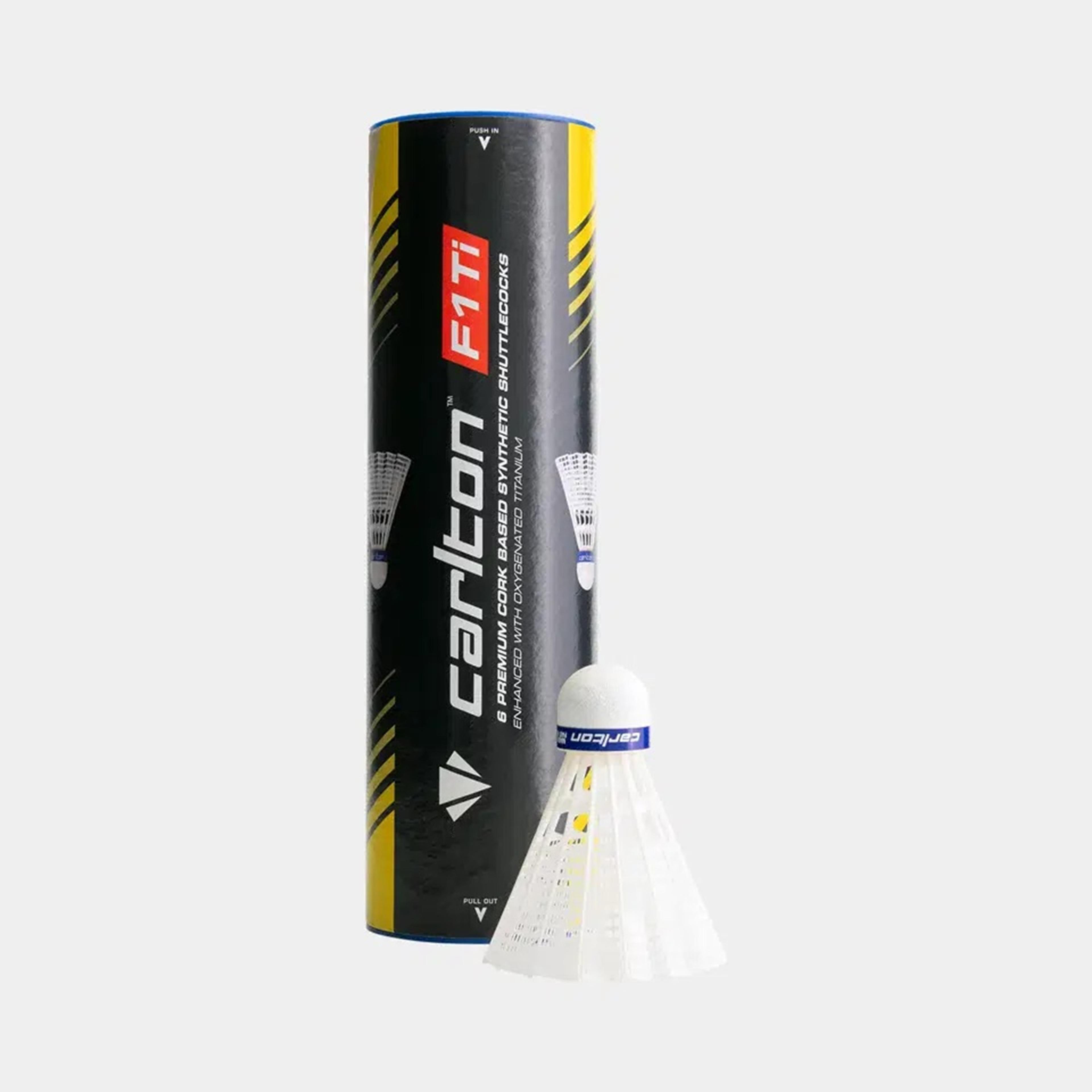 Carlton F1 Shuttlecocks - White - Medium - Pack of 6