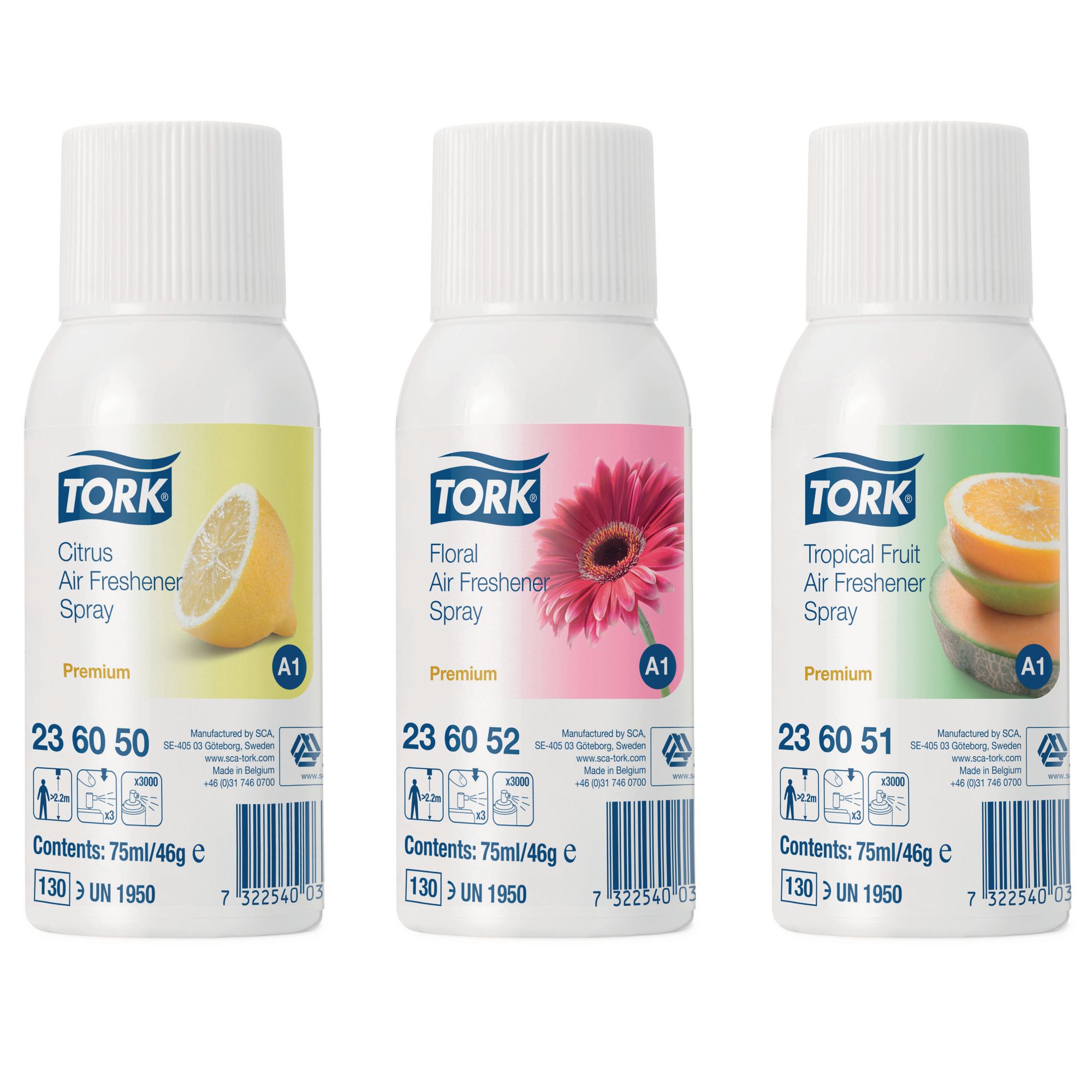 G1571173 - TORK Air Freshener Spray - Mixed Scent - Pack of 12