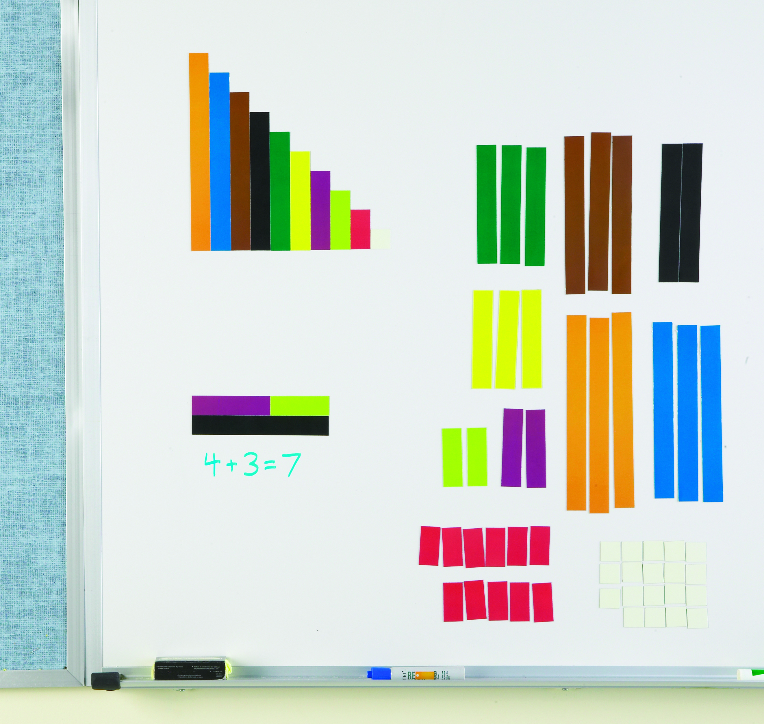 Giant Magnetic Cuisenaire Rods Demo Set