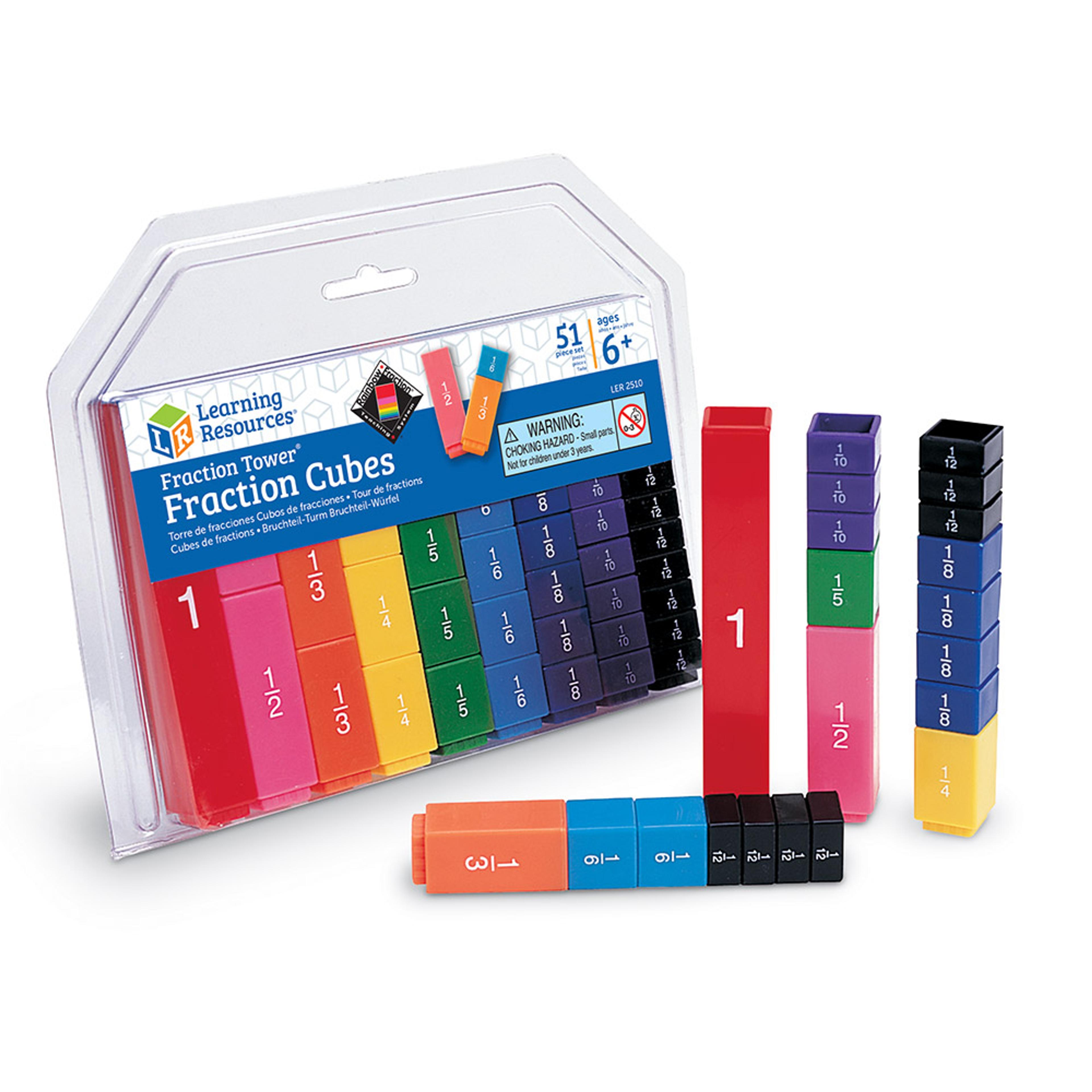 Learning Resources Cubes Fraction Set