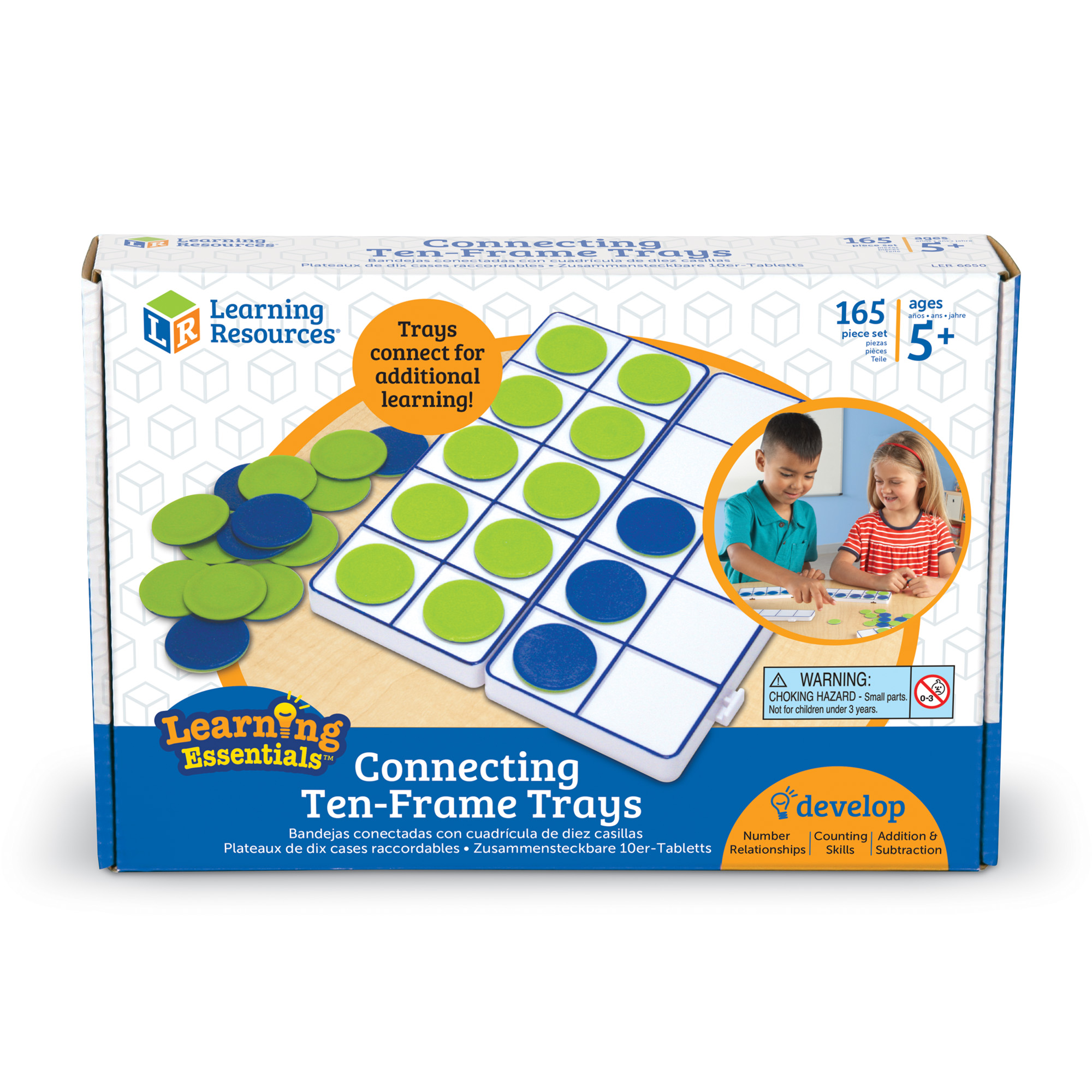 Connectible Ten Frame Trays