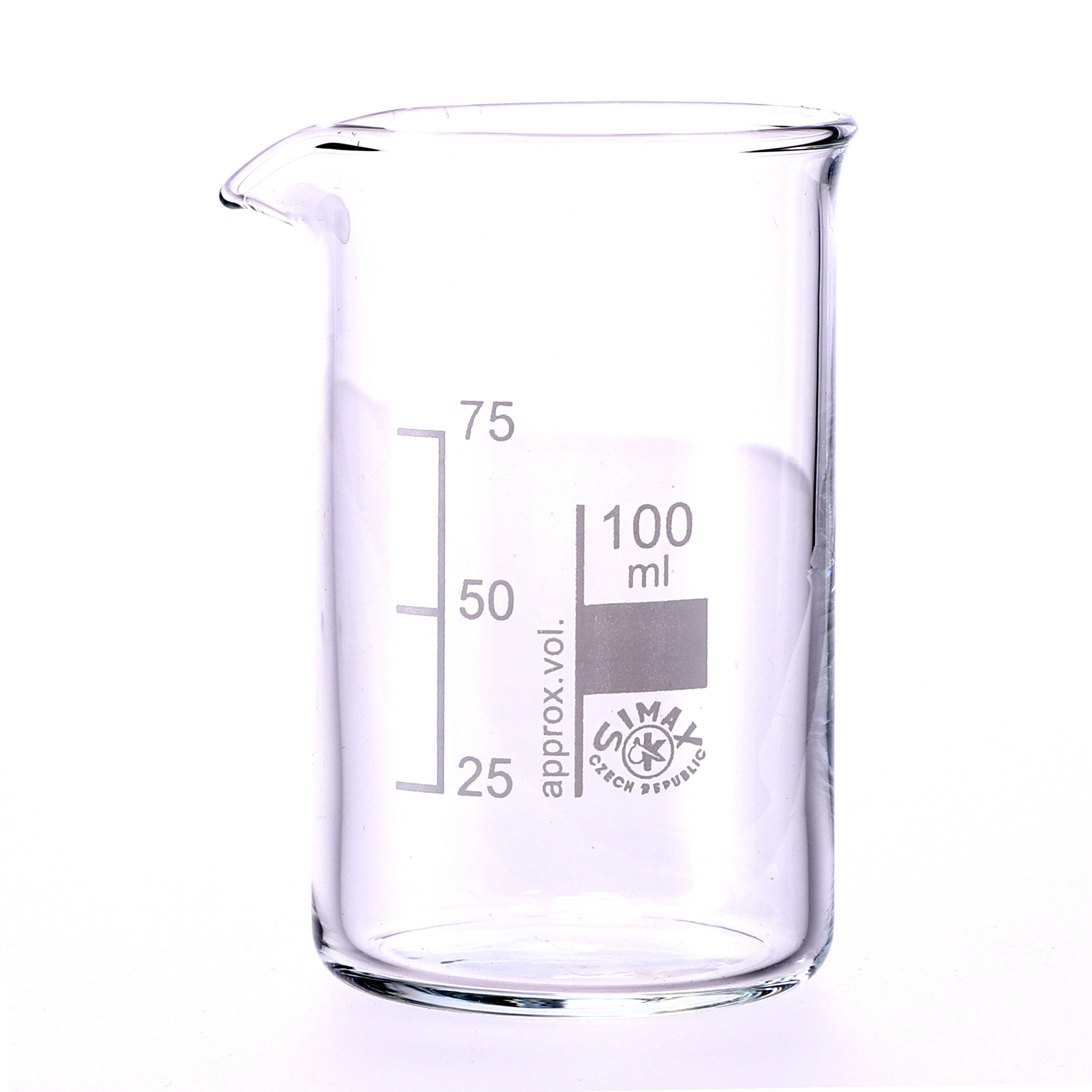 Simax Glass Beaker - Tall Form -100ml - Pack of 10