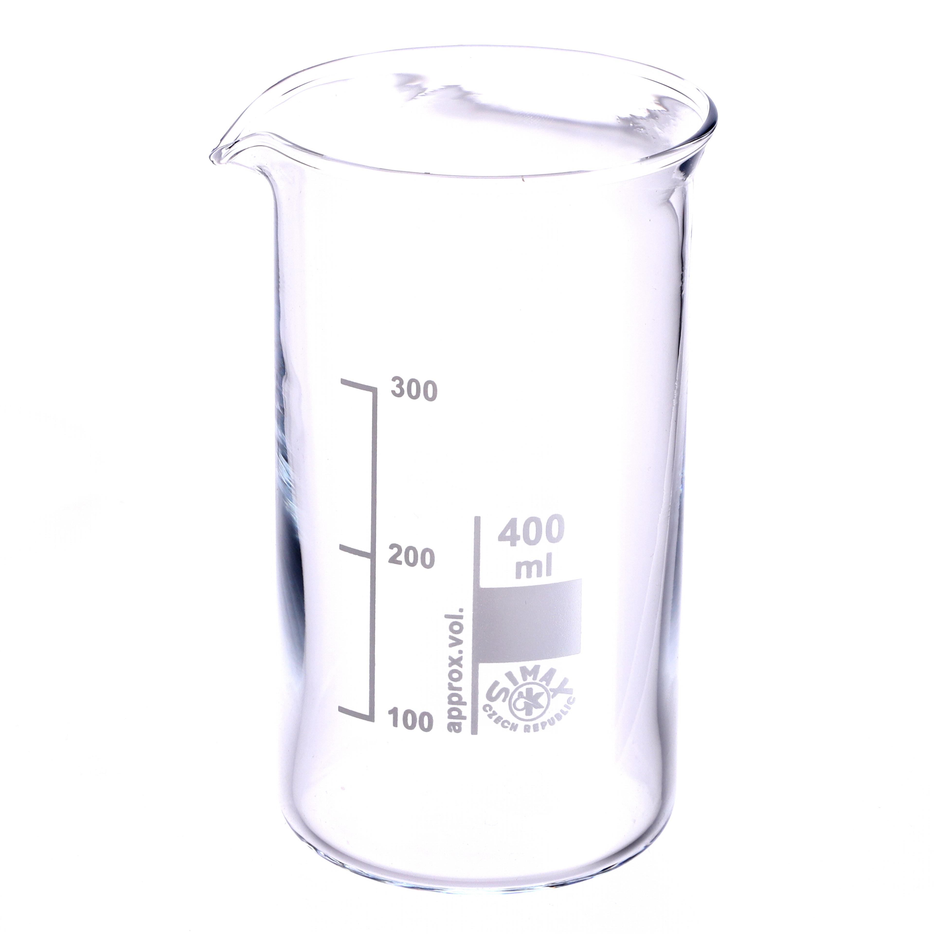 Simax Glass Beaker - Tall Form - 400ml - Pack of 10