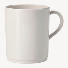 White Melamine Tableware - 310ml Mugs - pack of 12