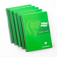 Clairefontaine Europa Notebooks - Green - A4 - Pack of 5