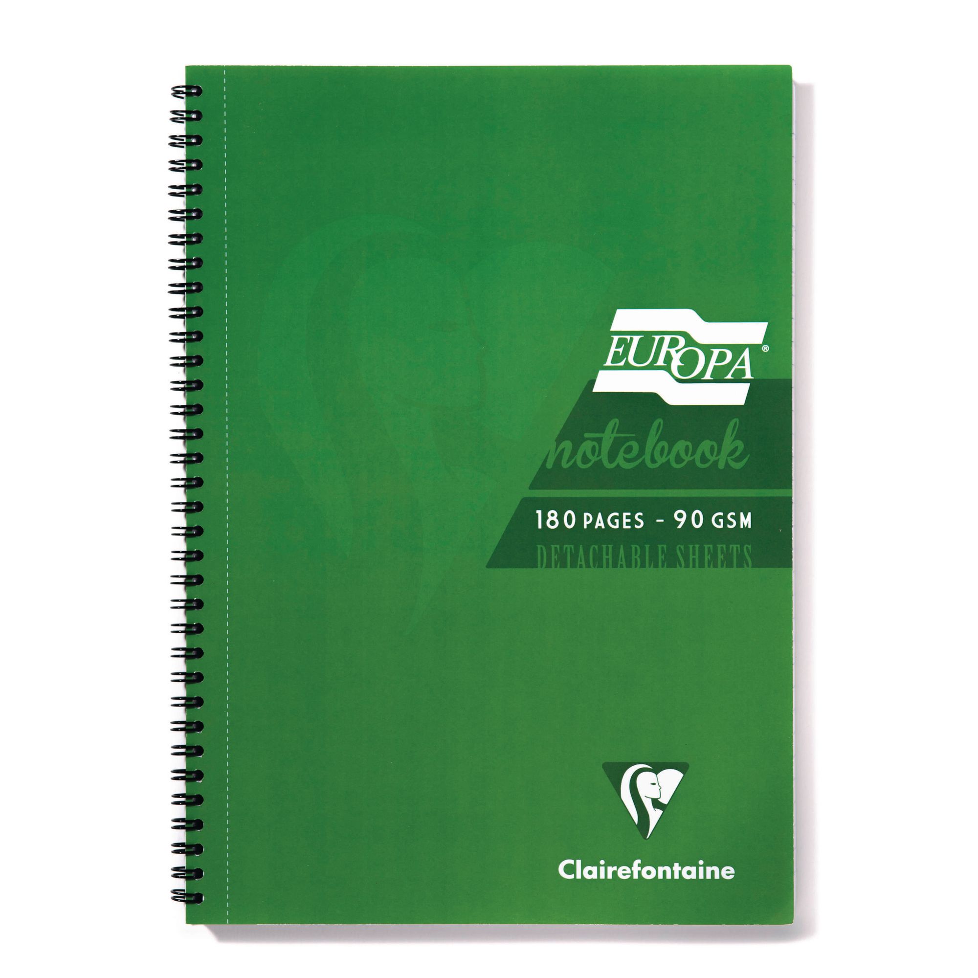Clairefontaine Feint Ruled Lined Revision Card Record Card Spiral Notebook 5 Pads - 250 Cards