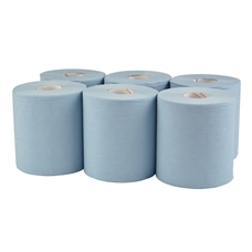 Classmates Centre Pull Tissue - Blue - Pack of 6