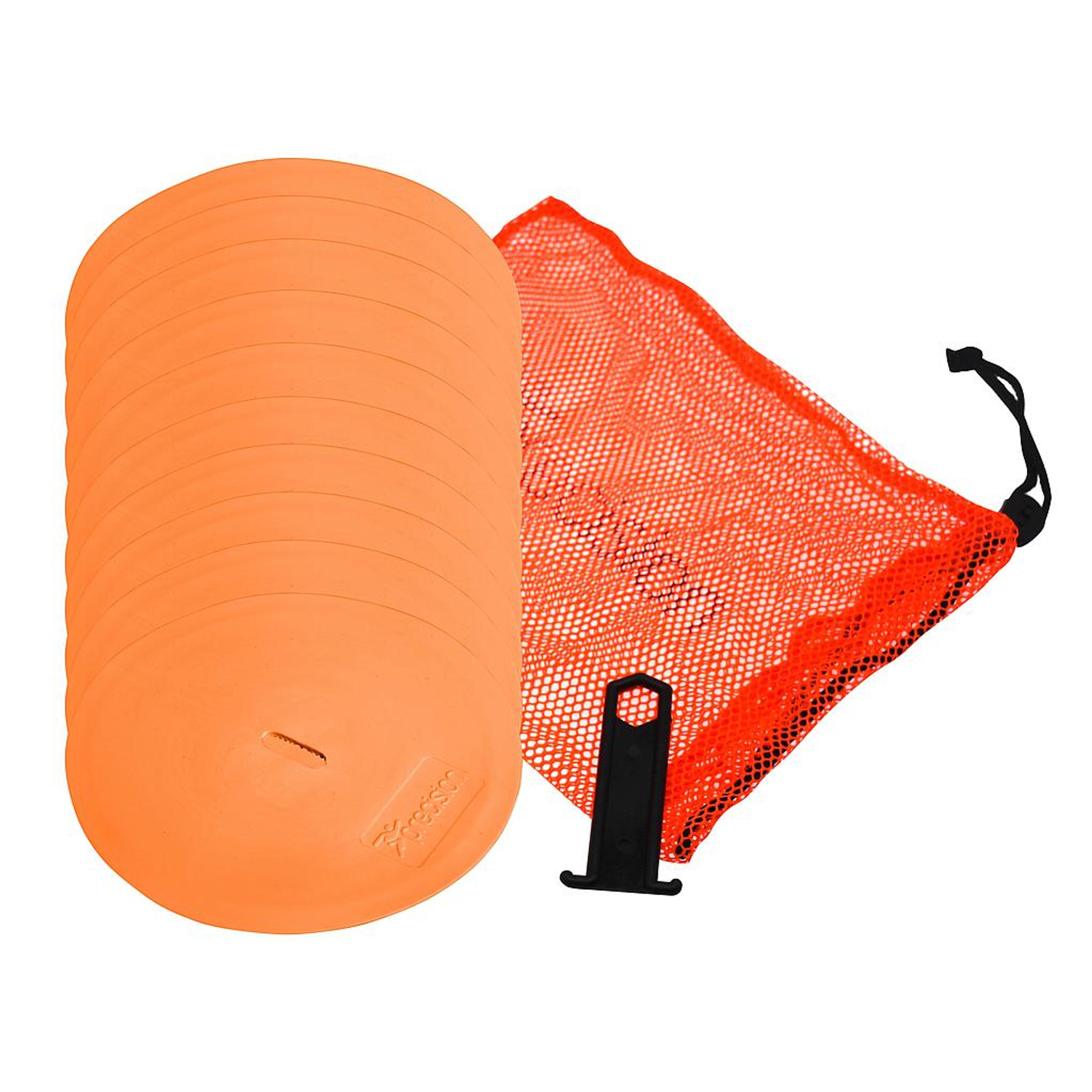 Precision Pro Flat Round Markers - Orange - Pack of 10