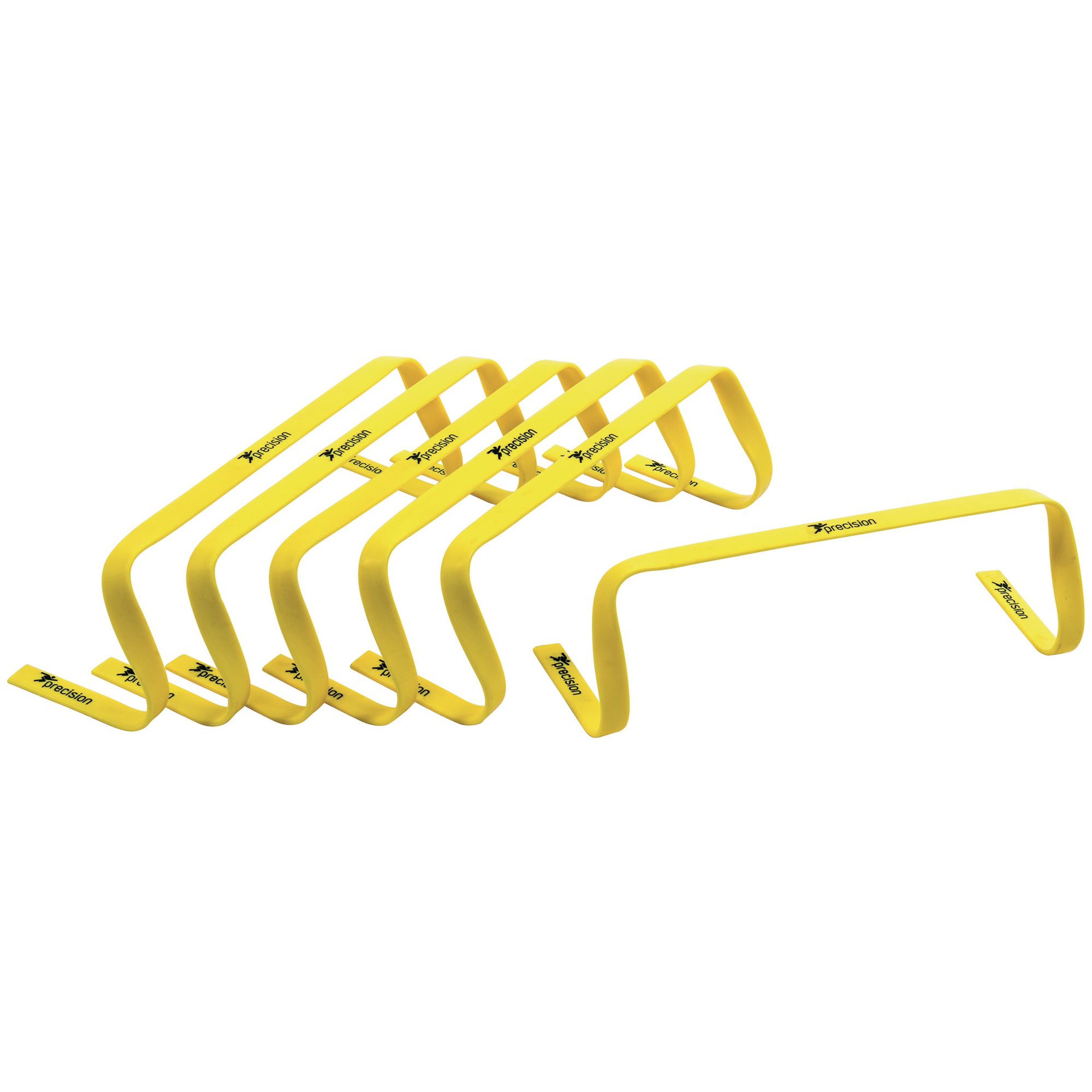 Precision Flat Hurdles - Yellow - 6in - Pack of 6