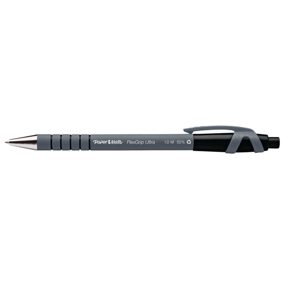 Paper Mate Flexigrip Ballpoint Pen - Black - Pack of 36