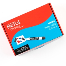 Berol Whiteboard Marker - Assorted Colours - Chisel Tip - Pack of 96